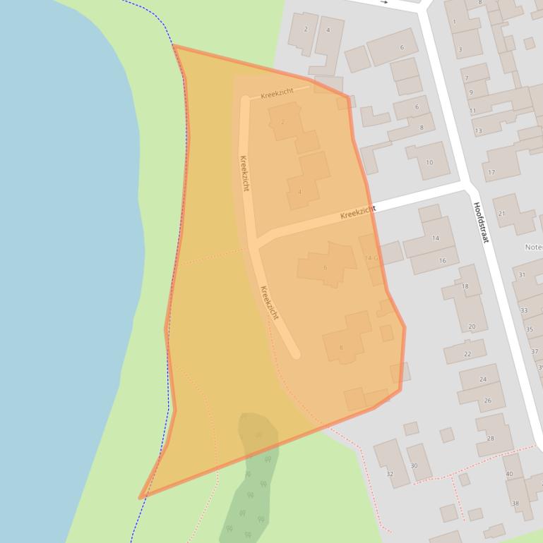 Kaart van postcodegebied 4533PP.