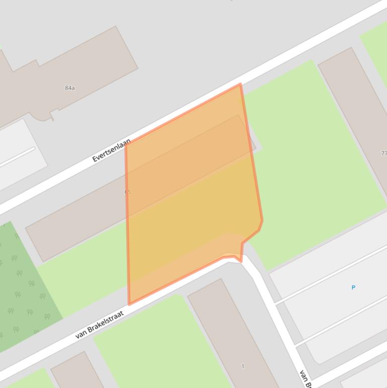 Kaart van postcodegebied 4535AA.