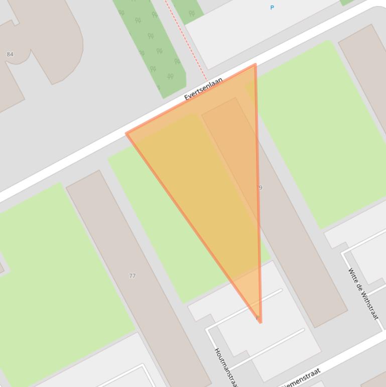 Kaart van postcodegebied 4535AN.