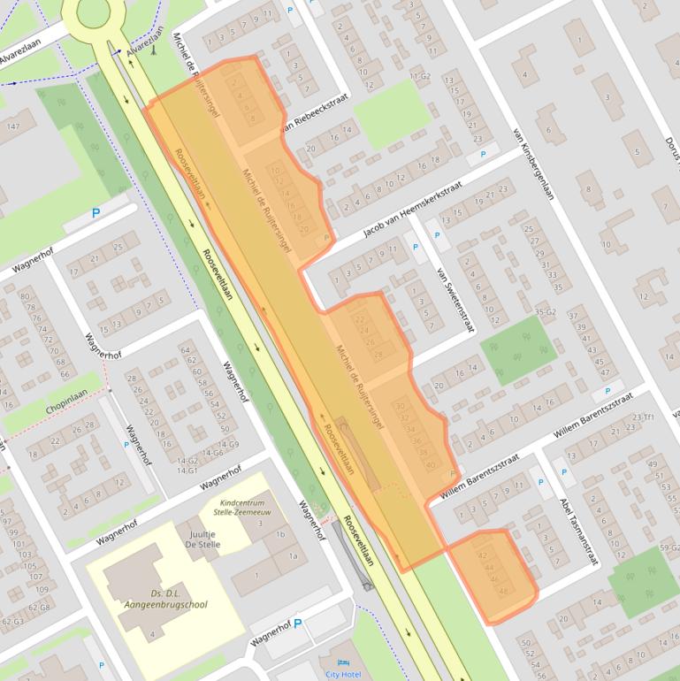 Kaart van postcodegebied 4535AX.