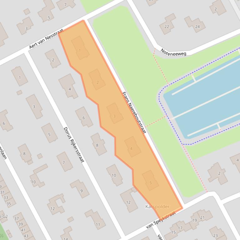 Kaart van postcodegebied 4535BL.