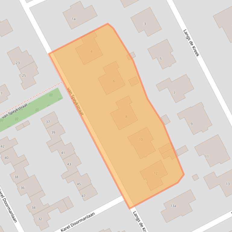 Kaart van postcodegebied 4535BM.