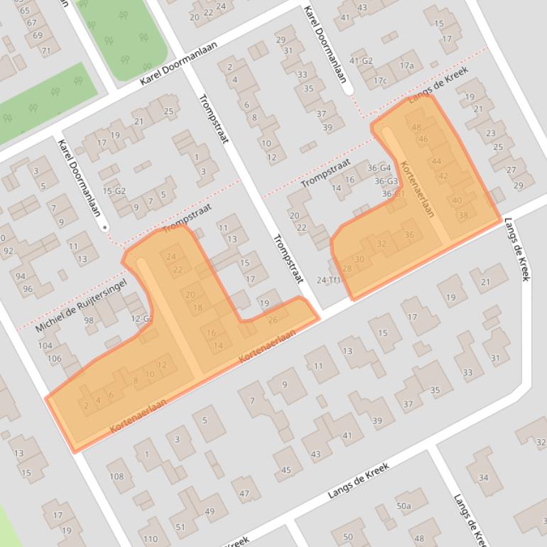 Kaart van postcodegebied 4535BW.