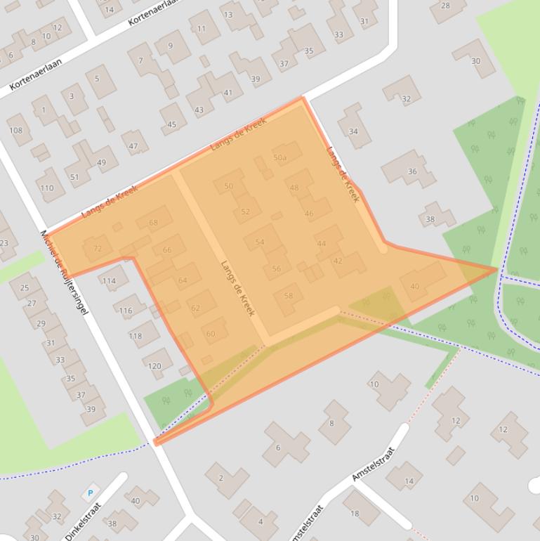 Kaart van postcodegebied 4535CD.