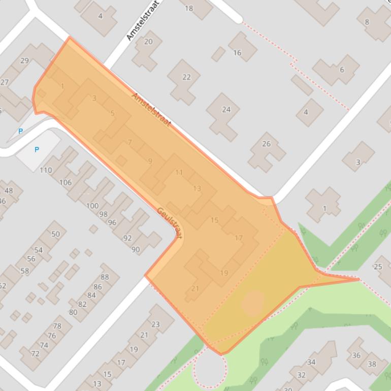 Kaart van postcodegebied 4535CE.