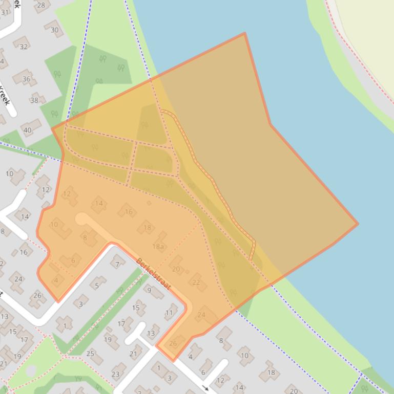 Kaart van postcodegebied 4535CJ.