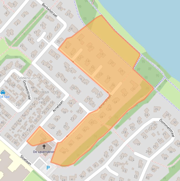 Kaart van postcodegebied 4535CL.