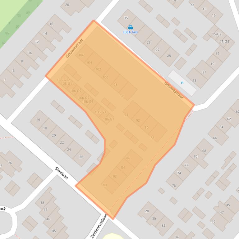 Kaart van postcodegebied 4535CT.