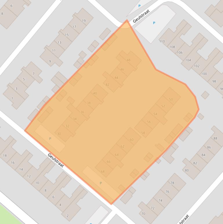 Kaart van postcodegebied 4535CX.