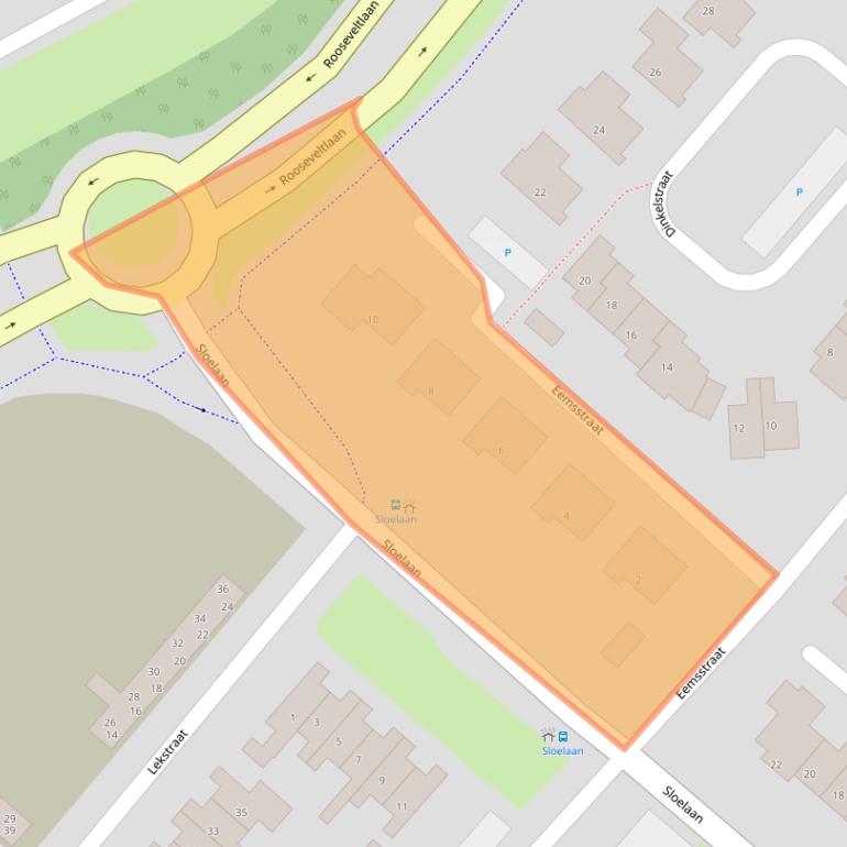 Kaart van postcodegebied 4535EB.