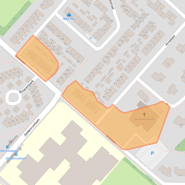 Kaart van postcodegebied 4535EG.