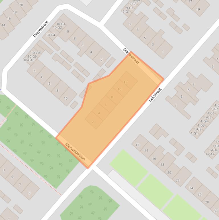 Kaart van postcodegebied 4535EN.