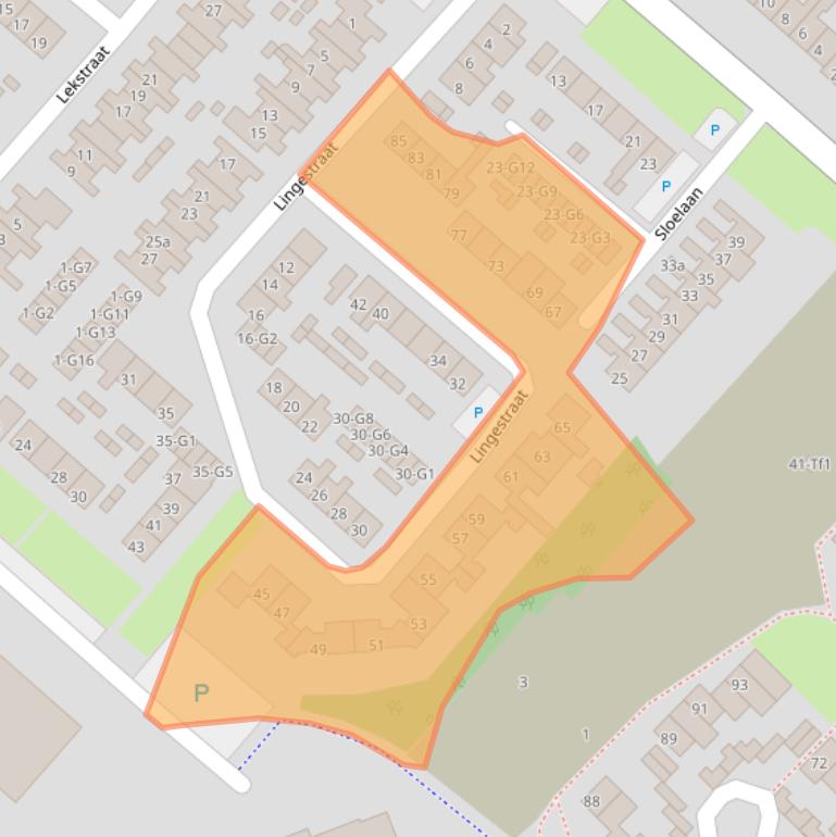 Kaart van postcodegebied 4535ER.