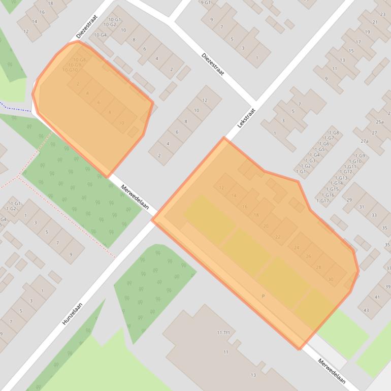 Kaart van postcodegebied 4535ET.