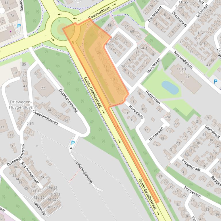 Kaart van postcodegebied 4535GC.