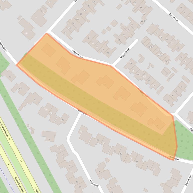 Kaart van postcodegebied 4535GJ.