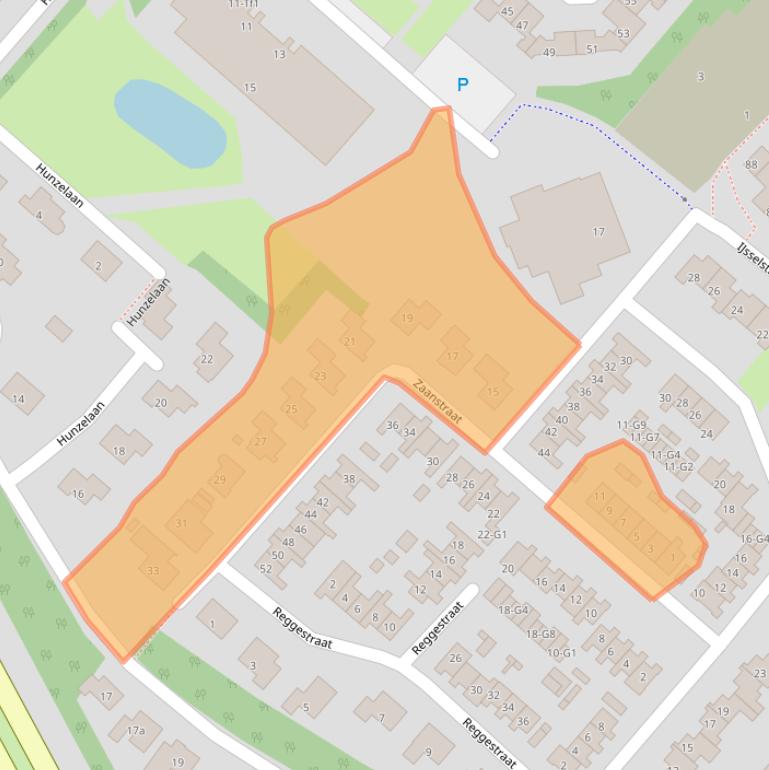 Kaart van postcodegebied 4535GL.