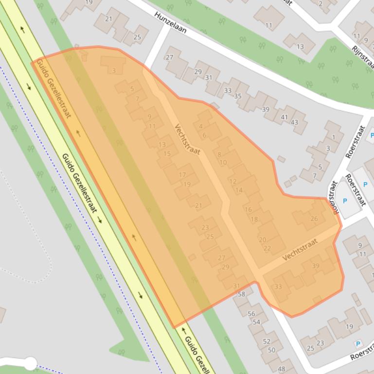 Kaart van postcodegebied 4535GN.