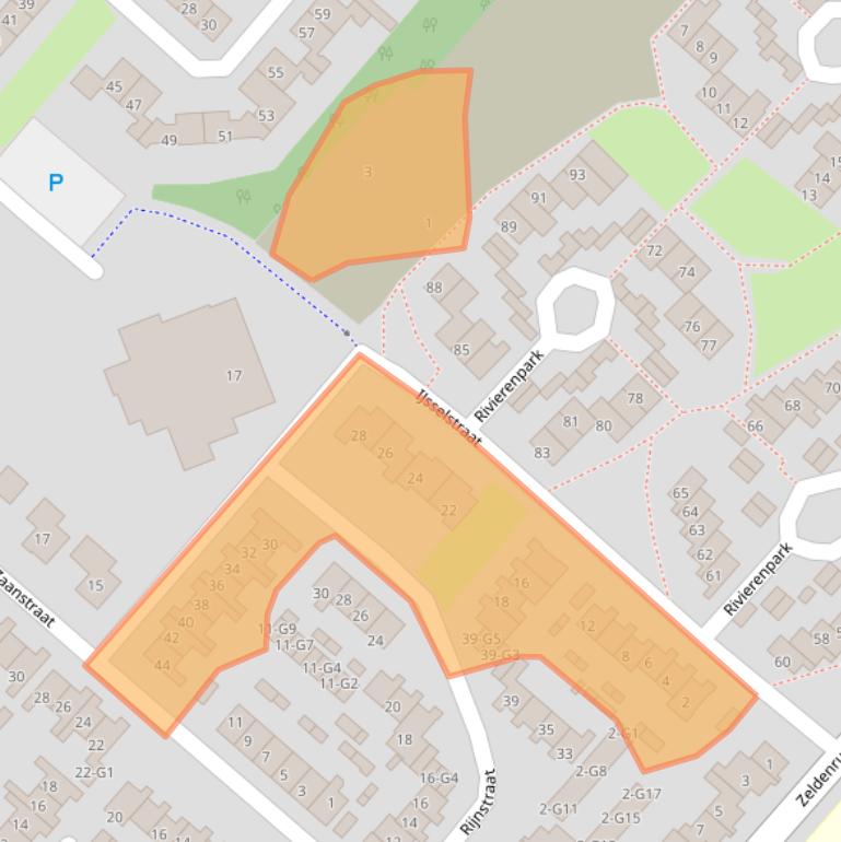 Kaart van postcodegebied 4535GT.