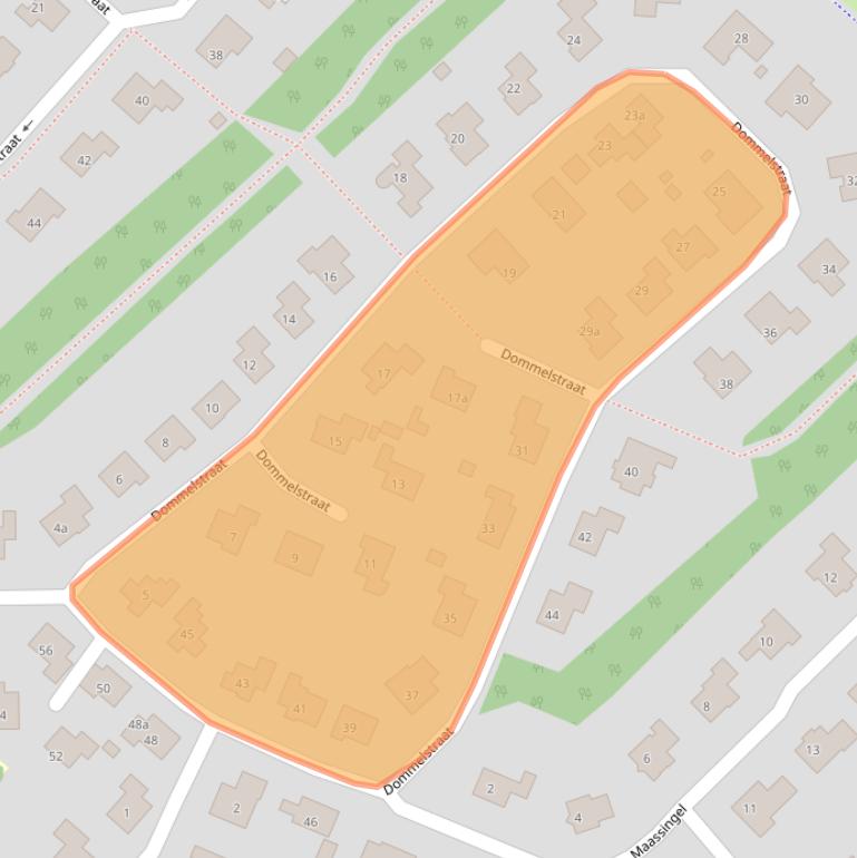 Kaart van postcodegebied 4535HC.