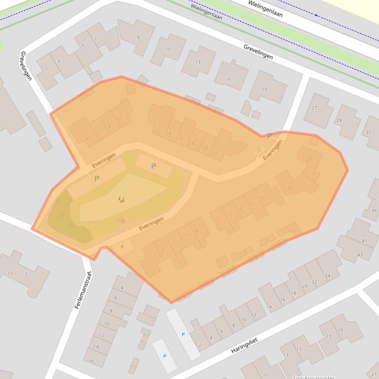 Kaart van postcodegebied 4535JD.