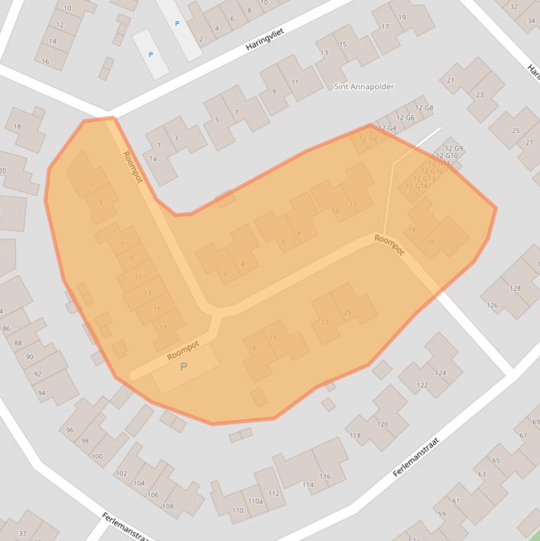 Kaart van postcodegebied 4535JG.