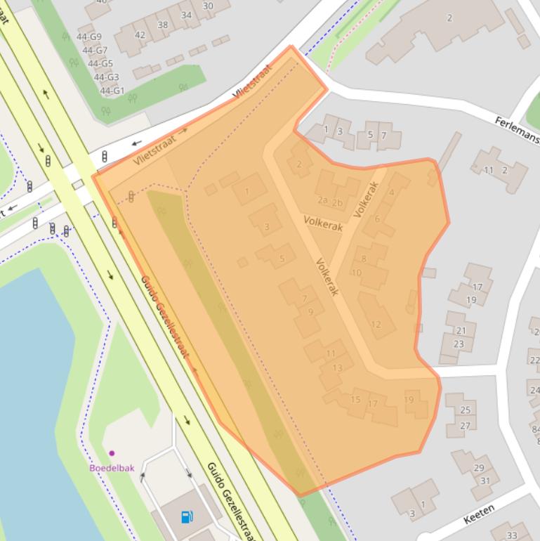 Kaart van postcodegebied 4535JH.