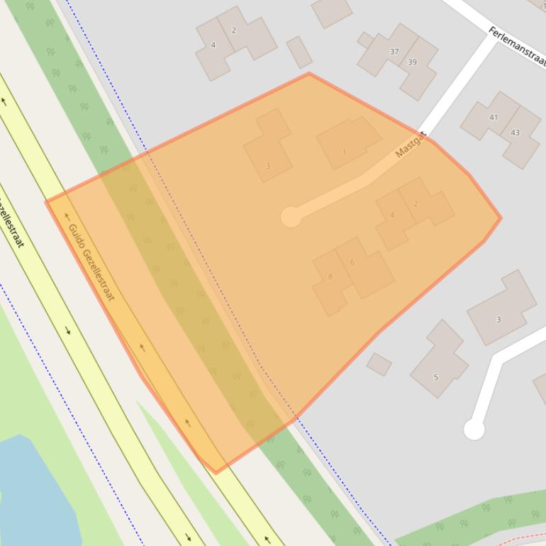 Kaart van postcodegebied 4535JK.