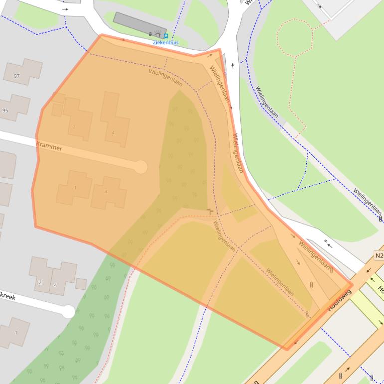 Kaart van postcodegebied 4535JN.