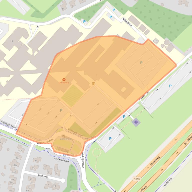 Kaart van postcodegebied 4535PA.