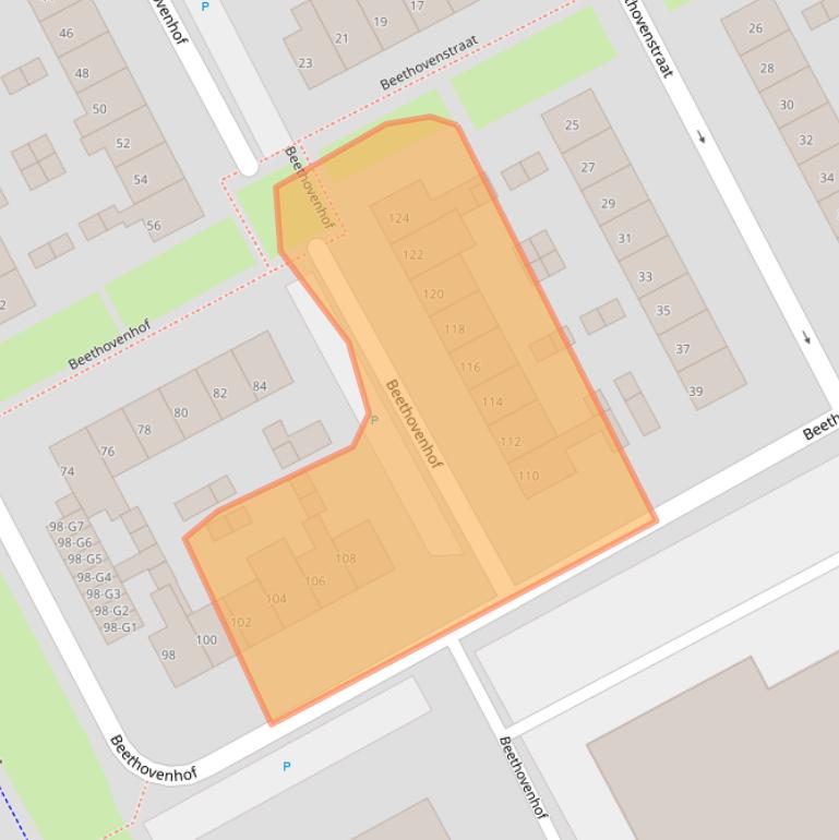 Kaart van postcodegebied 4536AC.