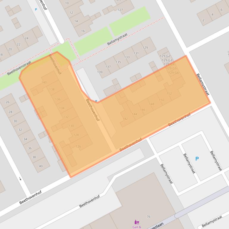 Kaart van postcodegebied 4536AD.