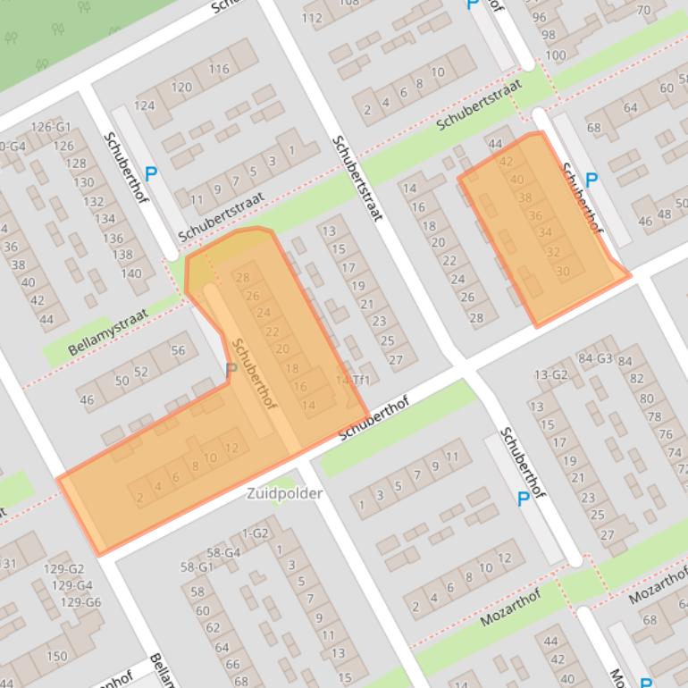 Kaart van postcodegebied 4536AM.