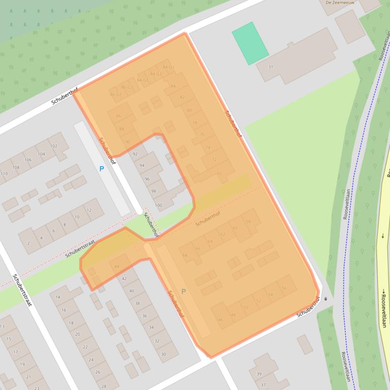 Kaart van postcodegebied 4536AN.