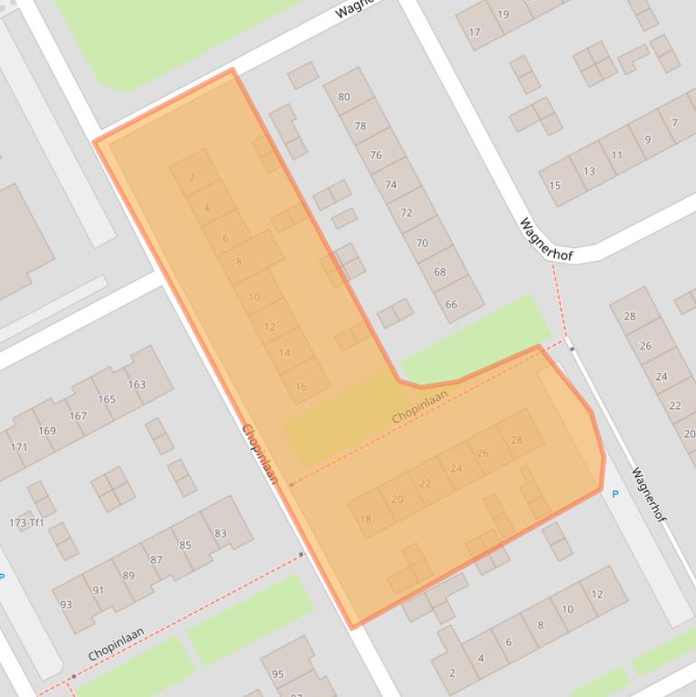 Kaart van postcodegebied 4536BN.