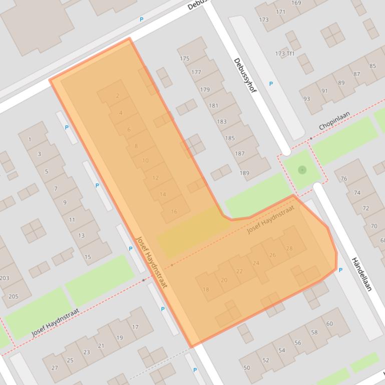 Kaart van postcodegebied 4536BV.