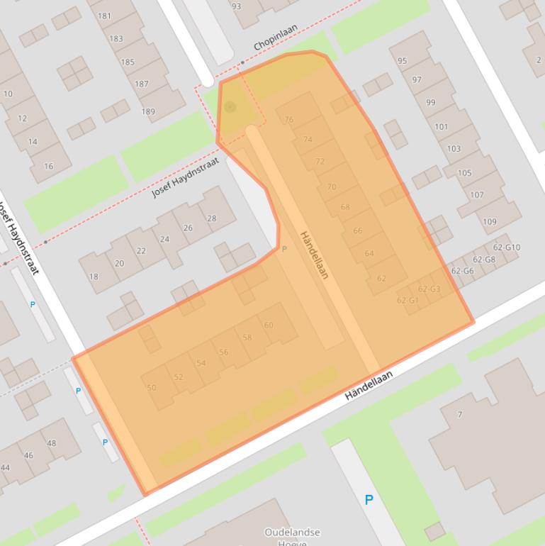 Kaart van postcodegebied 4536BZ.