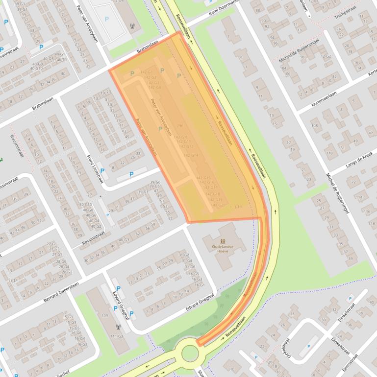 Kaart van postcodegebied 4536CK.