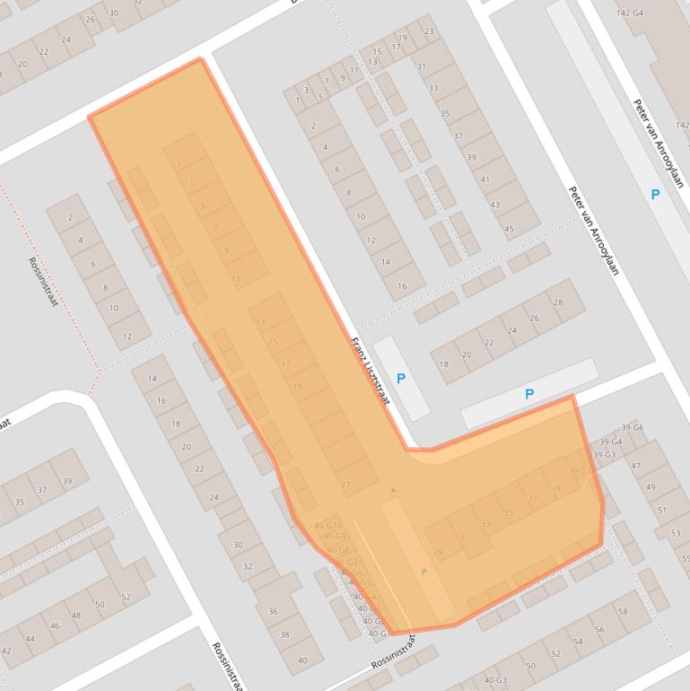Kaart van postcodegebied 4536EA.