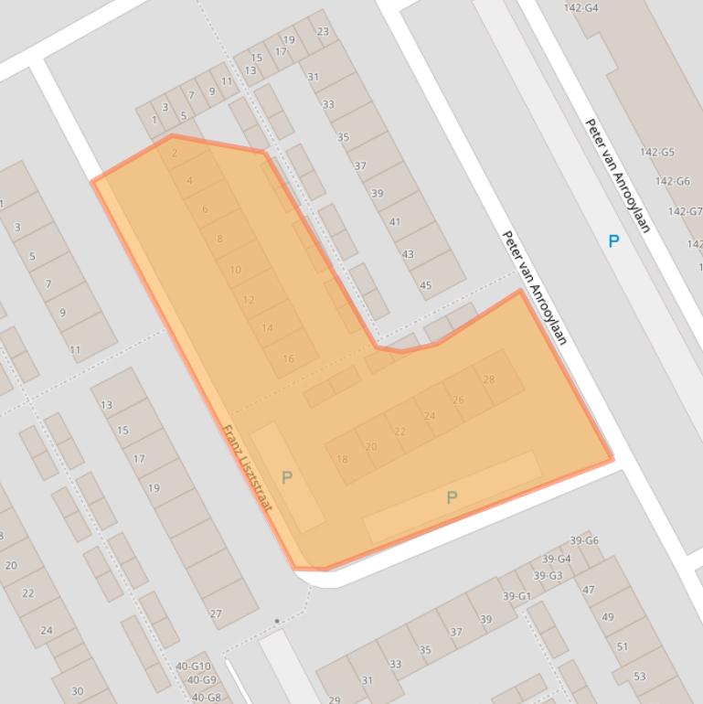 Kaart van postcodegebied 4536EB.