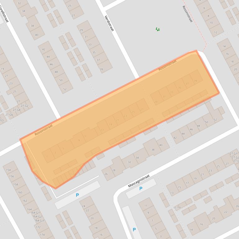 Kaart van postcodegebied 4536EE.