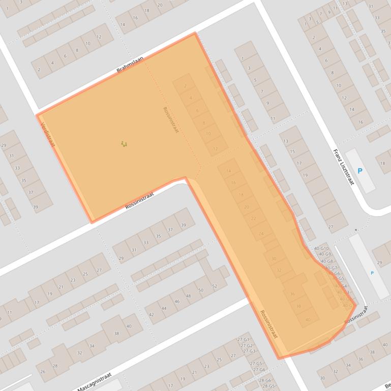 Kaart van postcodegebied 4536EG.