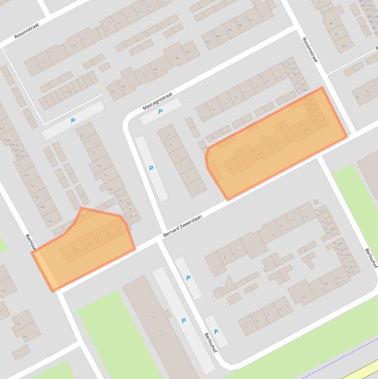 Kaart van postcodegebied 4536EL.