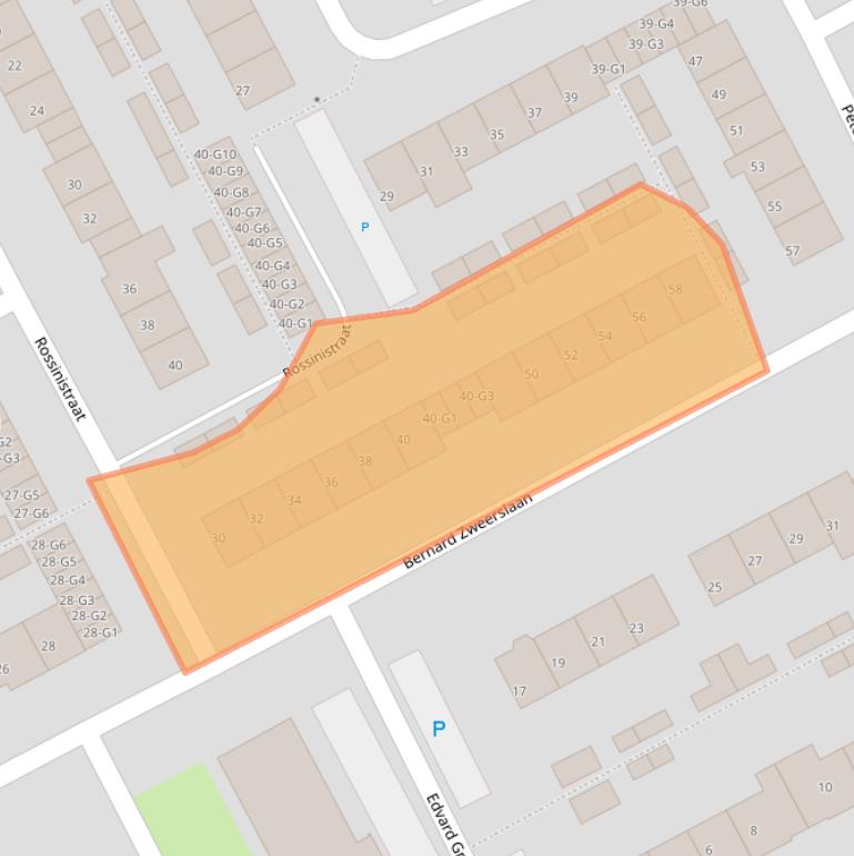 Kaart van postcodegebied 4536EM.