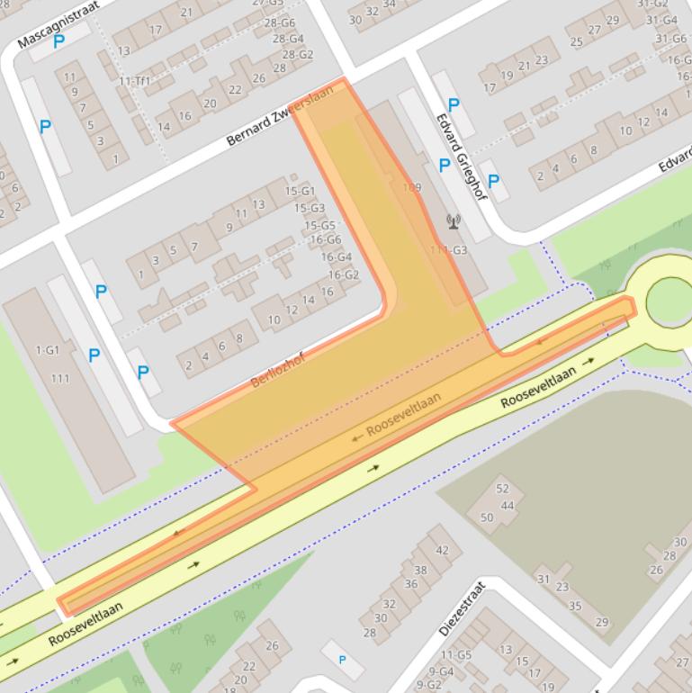 Kaart van postcodegebied 4536ER.