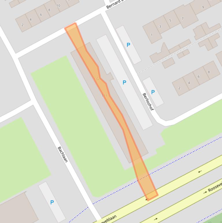 Kaart van postcodegebied 4536EW.