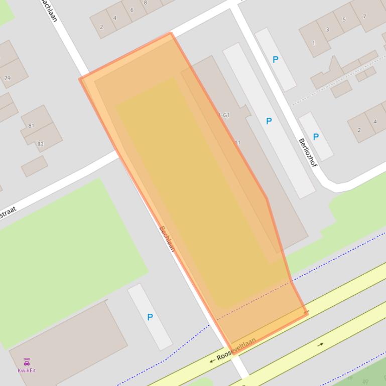 Kaart van postcodegebied 4536EX.