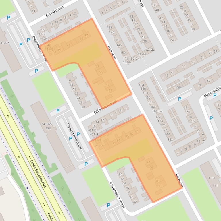 Kaart van postcodegebied 4536GB.