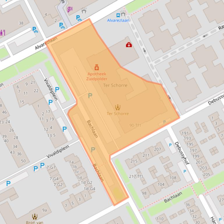 Kaart van postcodegebied 4536GD.