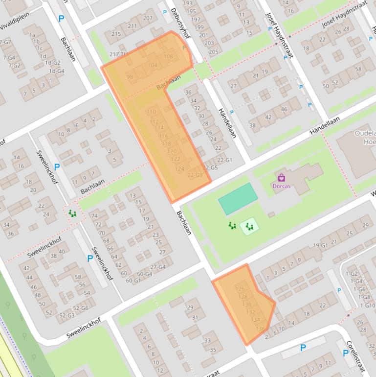 Kaart van postcodegebied 4536GE.